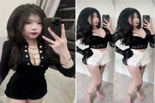 Gái phong cách xăm mình mê doggy